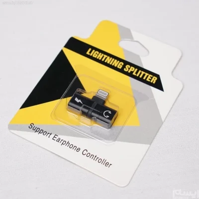 تبدیل 1 به 2 صدا و شارژر لایتنینگ پی نت