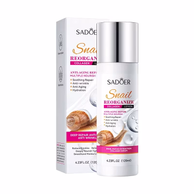 لوسیون کلاژن ساز حلزون صورت سادور 120 میلی لیتری