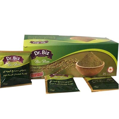 سبوس برنج قهوه ای دکتربیز بسته 25 عددی