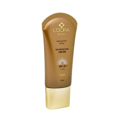 کرم ضدآفتاب SPF50 رنگی و فاقد چربی L'dora